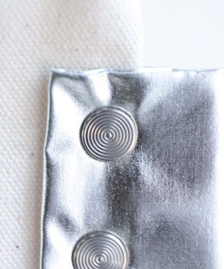 muuc 〈コットンキャンバス生地〉〈就労支援〉ロゴ入りマルシェバッグ（マチあり） 生成り×ホワイト