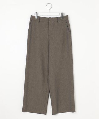 J.PRESS LADIES 【WEB限定カラーあり】T/Rアルガンシルク ワイド パンツ ブラウン系