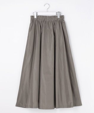 自由区 【カトリエムブーケ】Jupe en taffetas フレアスカート グレー
