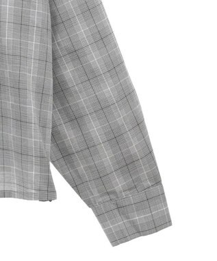 Green Parks サイドドロストショート丈シャツ（チェック） Check