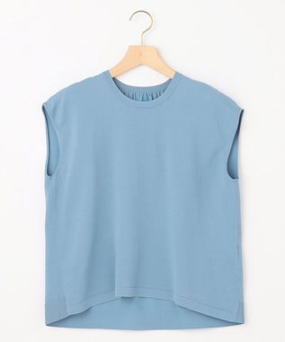 組曲 【2SET・WEB限定】フラワーレース5分袖ツイン ニット ブルー系