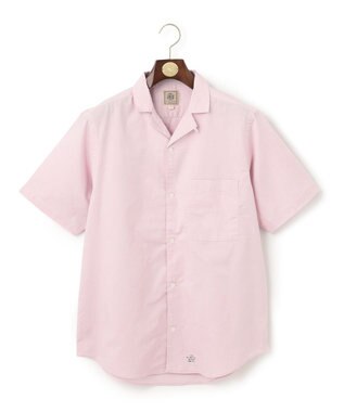 J.PRESS MEN 【HYBRID LINEN】オープンカラーシャツ ピンク系
