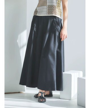 Green Parks ■ＥＳＣＡＲ　サイドポケットギャザースカート Black