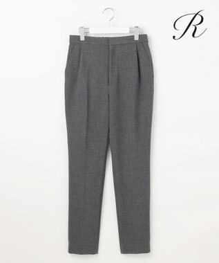【R(アール)】ダブルクロス テーパードシルエット パンツ