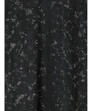 Te chichi メッシュレースボリュームスリーブブラウス ブラック