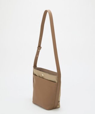 TOPKAPI 【Breath TOPKAPI】LINEA リネア レザーコンビ バケット ショルダーバッグ ブラウン