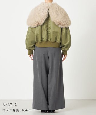 NAVE 【Nave】ファーカラーMA-1 カーキ系