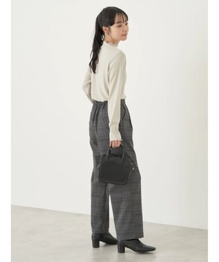 earth music&ecology テレコリブメローハイネックインナー Light Gray