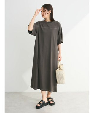 Green Parks ・ＳＵＧＡＲ　ＳＰＯＯＮ【ＣＯＯＬ】ステッチＴＥＥワンピ Charcoal Gray