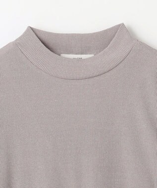 ANY 【洗濯機可】ラメハイネックＴシャツ グレー