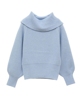 Green Parks オフショルダーニット Blue