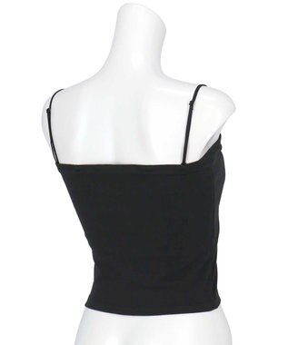 AMPHI カップ付きインナー 【ブラトップ】 ストラップ取り外し可 上向きで立体的なバストシルエット しめつけ感が少ない 脇スッキリ JWG102 アンフィ／ワコール ブラック