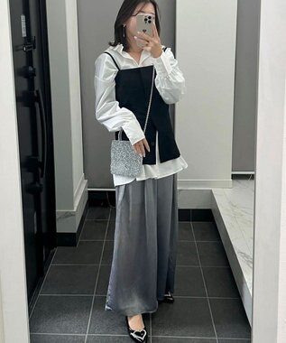 Green Parks AnriettMusee シアータックワイドパンツ Gray