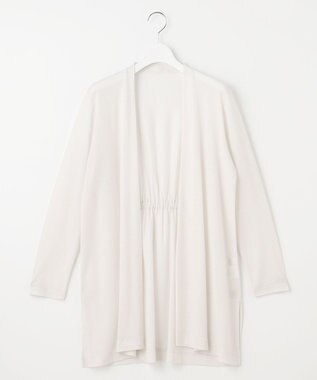 J.PRESS LADIES セルロースジャージー ロング カーディガン ライトグレー系