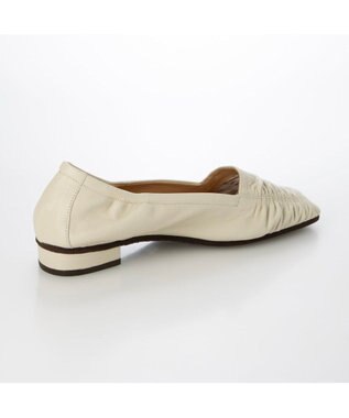 MODE ET JACOMO <D'ICI>シャーリングスクエアトゥパンプス アイボリー