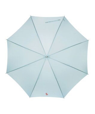MOONBAT POLO RALPH LAUREN(ポロ ラルフローレン) 長傘 ワンポイントロゴ／日本製 ジャンプ傘 サックスブルー
