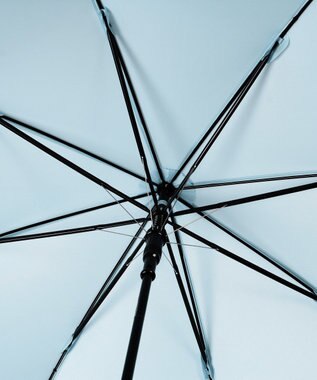 MOONBAT POLO RALPH LAUREN(ポロ ラルフローレン) 長傘 ワンポイントロゴ／日本製 ジャンプ傘 サックスブルー