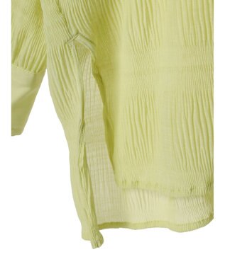 earth music&ecology クシュクシュシアーシャツ Lime Green