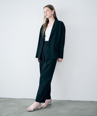 uncrave TRツイル ベーシックトラウザー ブラック