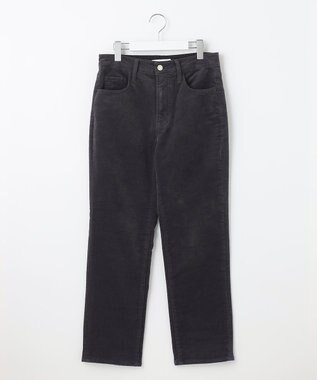 自由区 【洗える】リブレスコール ストレートパンツ グレー系