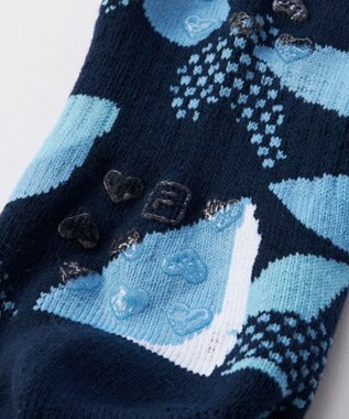 FILA GOLF／marie claire 【FILA GOLF】リゾート柄スニーカー丈ソックス ネイビー