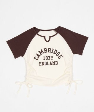 WEGO キーネックサイドレースアップちびT 柄4