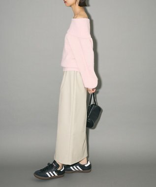 Green Parks オフショルダーニット Pink