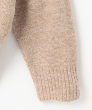 SHARE PARK LADIES スフレヤーンモックネックニット ベージュ系