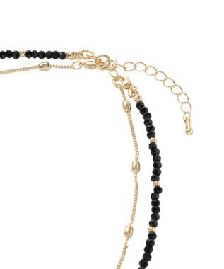 Green Parks カットガラス２連ネックレス Gold