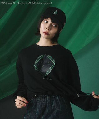 Green Parks ■ＷＩＣＫＥＤ　グラフィックショートスウェット Black