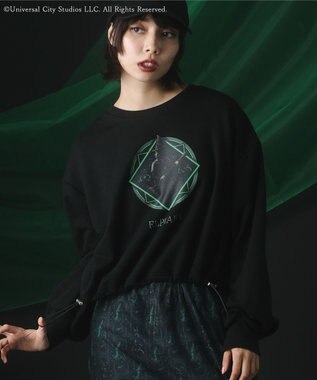 Green Parks ■ＷＩＣＫＥＤ　グラフィックショートスウェット Black