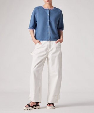 Paul Smith コントラストトリム カーディガン ライトインディゴ