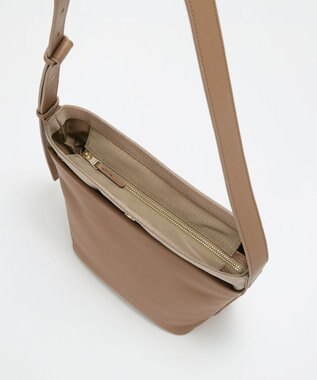 TOPKAPI 【Breath TOPKAPI】LINEA リネア レザーコンビ バケット ショルダーバッグ ブラウン
