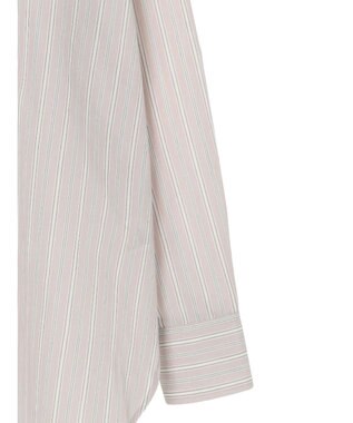 earth music&ecology レギュラーカラーシャツ Stripe Beige