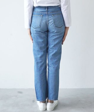caqu FS linen tapered straight リネンテーパードストレートデニム 3years