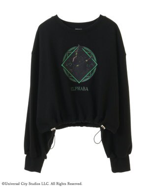 Green Parks ■ＷＩＣＫＥＤ　グラフィックショートスウェット Black