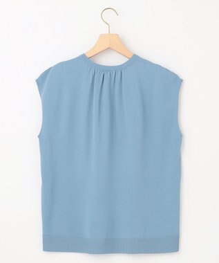 組曲 【2SET・WEB限定】フラワーレース5分袖ツイン ニット ブルー系