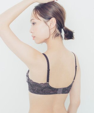 Wing Wing Lesiage　【2810シリーズ】　ブラジャー　ふっくらまる胸メイク　背中の段差軽減　ウイング／ワコール　PB2810 ダークブラウン