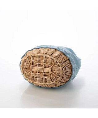 UNBILLION perche 牛革×ヤナギ底2wayトートバッグ サックスブルー