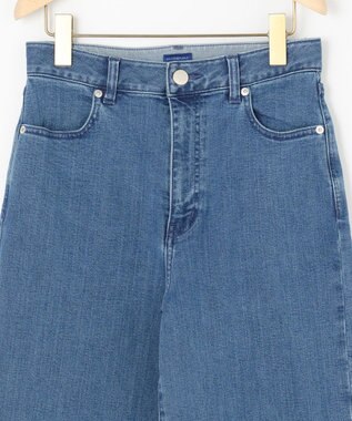 組曲 L ライトデニム セミワイドパンツ ライトインディゴ系