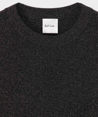 Paul Smith クラシック リブ ラメ ニット ブラック