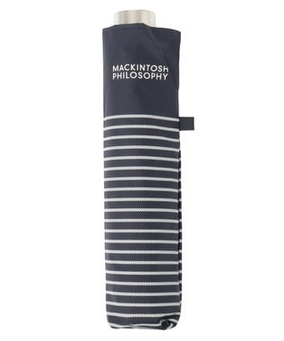 MOONBAT 【フワクール生地使用/軽量】MACKINTOSH PHILOSOPHY 遮光 晴雨兼用 折りたたみ日傘 ボーダー