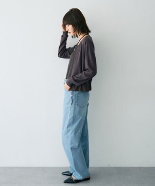 YECCA VECCA ドロストデザインカーディガン Brown