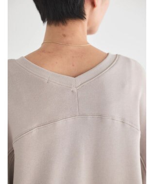 AMERICAN HOLIC バックＶラグランスウェット Gray Beige