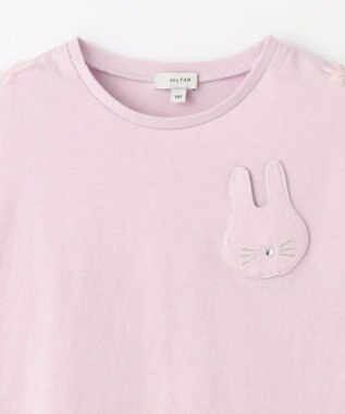 ANY KIDS バックシャン Tシャツ ピンク×花柄