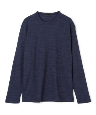 JOSEPH HOMME 【WEB・一部店舗限定】 メランジワッフル　クルーネックカットソー ネイビー系
