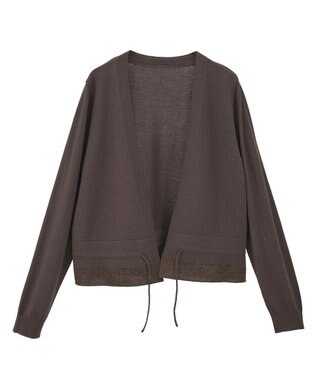 YECCA VECCA ドロストデザインカーディガン Brown