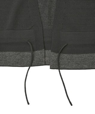 YECCA VECCA ドロストデザインカーディガン Black