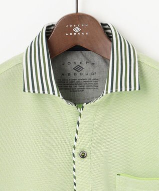 JOSEPH ABBOUD 【キングサイズ・オーガニックコットン】クールダディ ポロシャツ ライトグリーン系