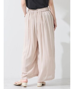 earth music&ecology レーヨンクレープイージーパンツ Beige